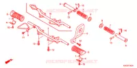 REPOSE PIED pour Honda CG 125 CARGO KICK de 2011