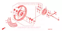 ROUE ARRIERE pour Honda CG 125 CARGO KICK de 2011