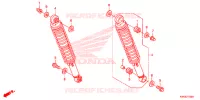 AMORTISSEUR ARRIERE pour Honda CG 125 FAN PARTIDA ELETRICA de 2013
