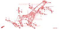 CADRE pour Honda CG 125 FAN PARTIDA ELETRICA de 2013