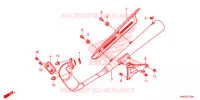 SILENCIEUX D'ECHAPPEMENT pour Honda CG 125 FAN PARTIDA ELETRICA de 2013
