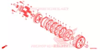 EMBRAYAGE pour Honda CG 125 FAN PARTIDA ELETRICA de 2014