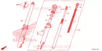 FOURCHE pour Honda CG 125 FAN PARTIDA ELETRICA de 2014