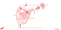 PHARE pour Honda CG 125 FAN PARTIDA ELETRICA de 2014