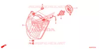 PHARE pour Honda CG 125 FAN PARTIDA ELETRICA de 2015