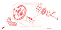 ROUE ARRIERE pour Honda CG 125 FAN KICK de 2010