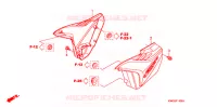 COUVERCLES LATERAUX pour Honda CG 125 FAN KICK de 2012