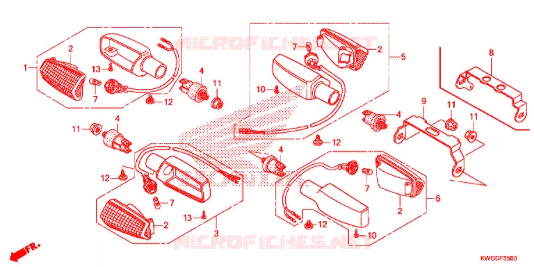 CLIGNOTANT Honda MOTO 125 CG 2013  CG125KSD