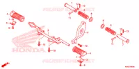 REPOSE PIED pour Honda CG 125 FAN KICK de 2014