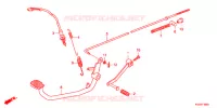 PEDALE   KICK pour Honda CG 150 TITAN de 2011