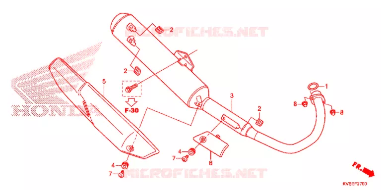 SILENCIEUX D'ECHAPPEMENT Honda MOTO 150 CG 2014  CG150EXE