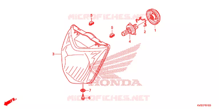 PHARE Honda MOTO 150 CG 2015  CG150EXF