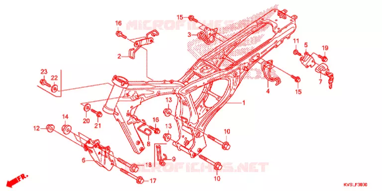 CADRE Honda MOTO 160 CG 2021  CG160CESL