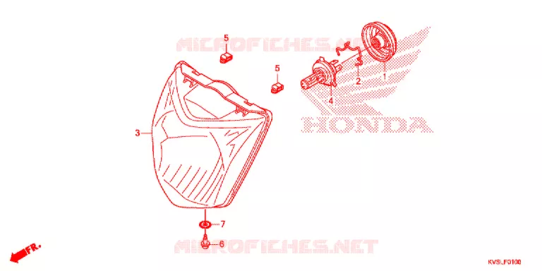 PHARE Honda MOTO 160 CG 2021  CG160CESL