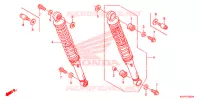 AMORTISSEUR ARRIERE pour Honda CG 160 FAN de 2016
