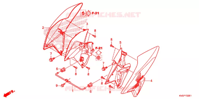 OUIES DE RADIATEUR Honda MOTO 160 CG 2017  CG160EXH