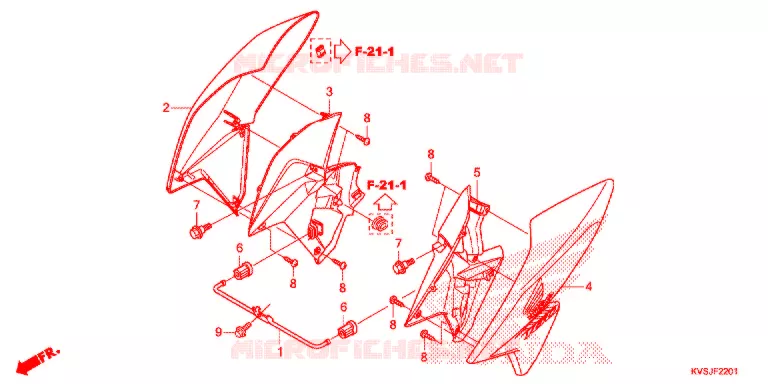 OUIES DE RADIATEUR Honda MOTO 160 CG 2019  CG160EXK