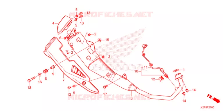 SILENCIEUX D'ECHAPPEMENT Honda MOTO 150 RS 2021  FS150FAN