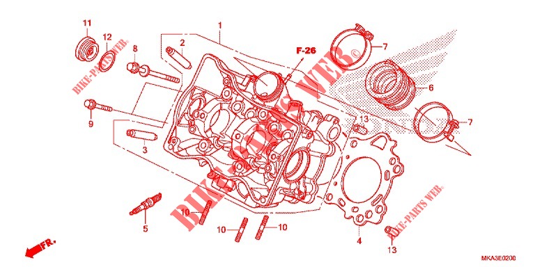 CULASSE pour Honda NC 750 X ABS SPECIAL de 2016
