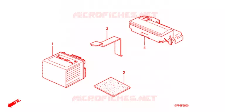 BATTERIE Honda MOTO 100 POP 2009  RF1009