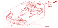 FEUX ARRIERE pour Honda POP 100 BR de 2011