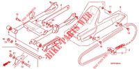 BRAS OSCILLANT/CARTER DE CHAINE (RF1009/A/B/C/D) pour Honda POP 100 4BR de 2012