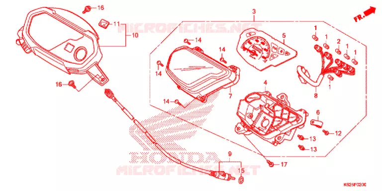 COMPTEUR Honda MOTO 110 POP 2021  RF110K