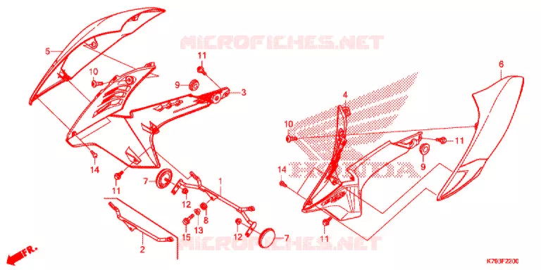 OUIES DE RADIATEUR Honda MOTO 190 XR 2021  XR190LM