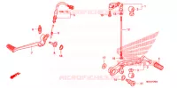 PEDALE pour Honda VFR 1200 DCT de 2012