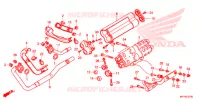SILENCIEUX D'ECHAPPEMENT pour Honda VT 1300 C ABS de 2012