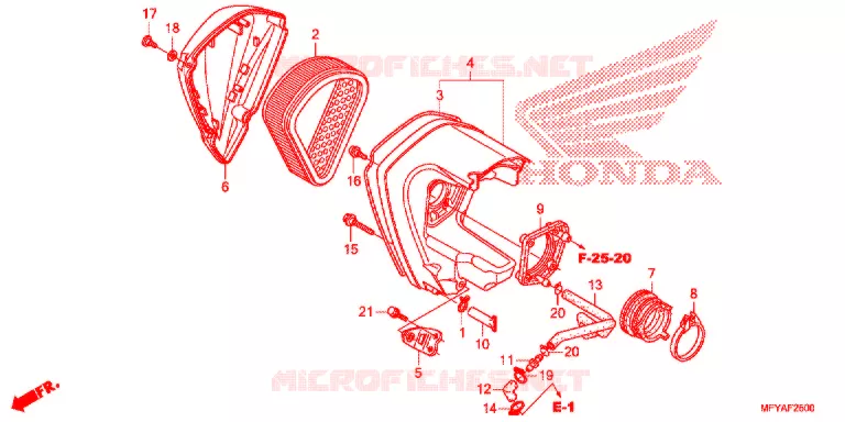 FILTRE A AIR Honda MOTO 1300 VT 2012  VT1300CSAC