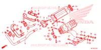 SILENCIEUX D'ECHAPPEMENT pour Honda VT 1300 SABRE de 2012