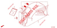 GARDE BOUE ARRIERE (VT1300CR/CRA,VT1300CT/CTA) pour Honda VT 1300 INTERSTATE ABS de 2012