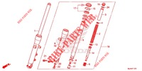FOURCHETTE AVANT (VT750C2/C2F) pour Honda SHADOW VT 750 SPIRIT F de 2012
