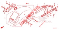 GARDE BOUE ARRIERE (VT750C2/C2F/C2B) pour Honda SHADOW VT 750 SPIRIT F de 2012