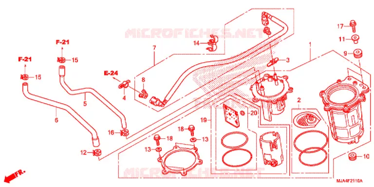 POMPE A ESSENCE Honda MOTO 750 SHADOW 2012  VT750C2FC
