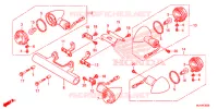 CLIGNOTANT pour Honda SHADOW VT 750 AERO ABS de 2012
