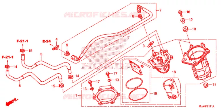 POMPE A ESSENCE Honda MOTO 750 SHADOW 2012  VT750RSC