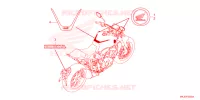 AUTOCOLLANTS pour Honda CB 1000 R de 2022