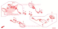 CLIGNOTANT pour Honda CBF 160 UNICORN de 2021