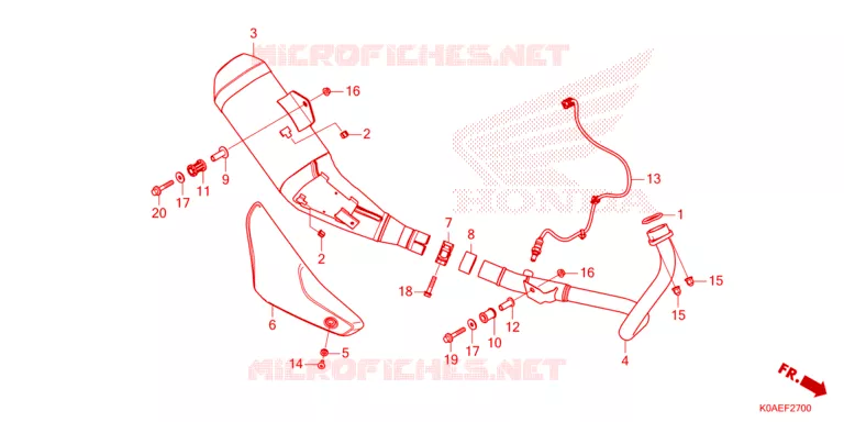 SILENCIEUX D'ECHAPPEMENT Honda MOTO 250 CBF 2022  CBF250NAP