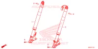 FOURCHE pour Honda CBR 1000 RR SP BREMBO 30TH de 2022