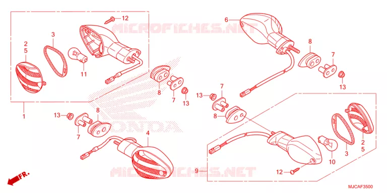 CLIGNOTANT Honda MOTO 600 CBR 2021  CBR600RAM