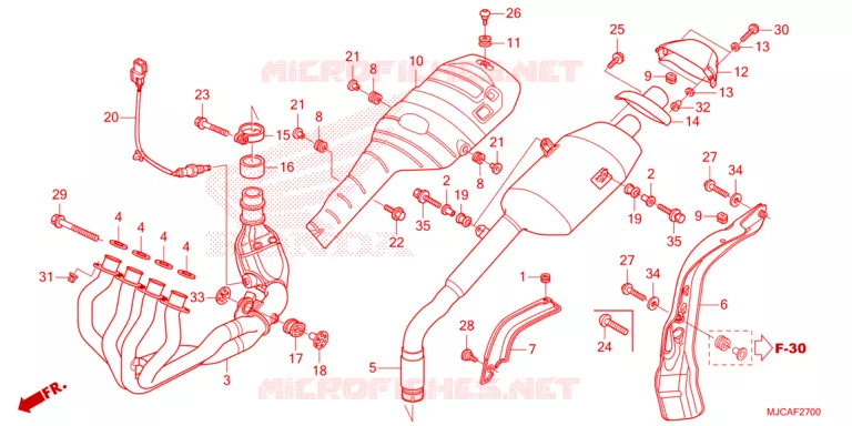 SILENCIEUX D'ECHAPPEMENT Honda MOTO 600 CBR 2021  CBR600RAM