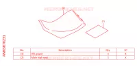 SELLE HAUTE *NH1L* pour Honda AFRICA TWIN 1100 ADVENTURE de 2022