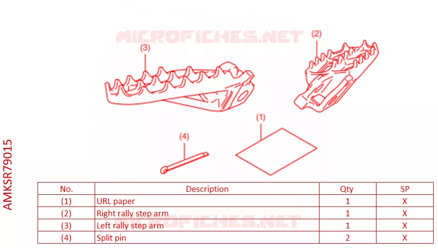 REPOSES PIEDS RALLY Honda MOTO 1100 AFRICA-TWIN 2022  CRF1100A2N