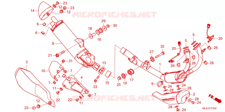 SILENCIEUX D'ECHAPPEMENT Honda MOTO 1100 HAWK 2023  ASP1100P