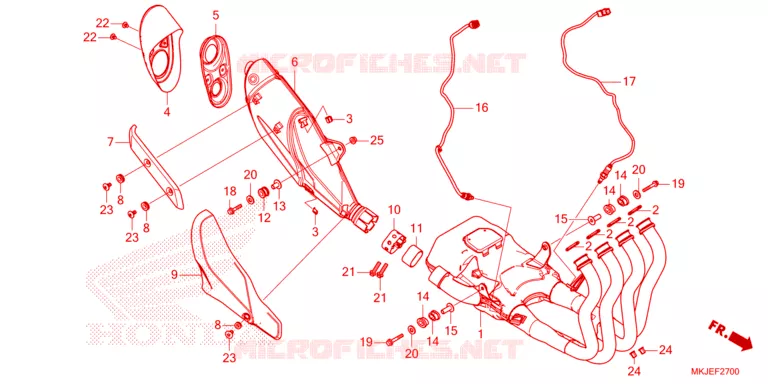 SILENCIEUX D'ECHAPPEMENT Honda MOTO 1000 CB 2023  CB1000RAP
