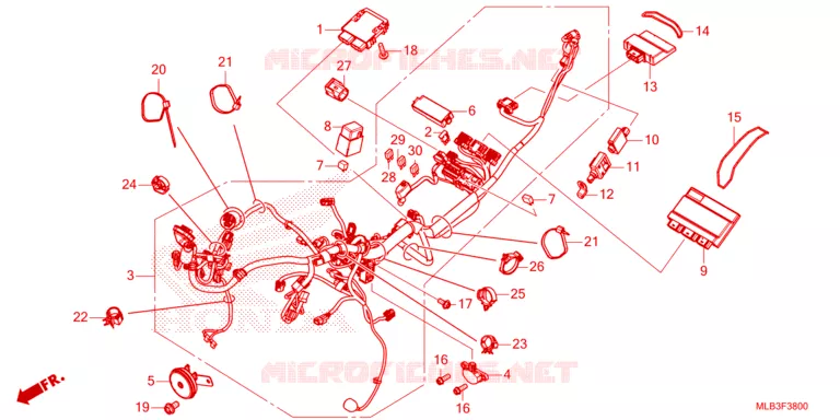 FAISCEAU DES FILS Honda MOTO 750 HORNET 2024  CB750AP