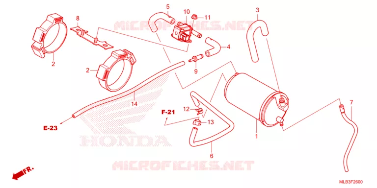SYSTÈME DE RECYCLAGE DES GAZ Honda MOTO 750 HORNET 2024  CB750AP